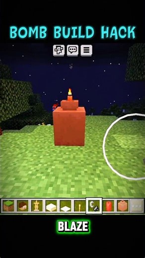 Bomb Build Hack 😱💣!! #minecraft