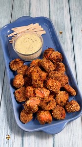 Almond-Crusted Salmon Bites: Tender, flaky Sockeye Salmon Fillets are cut into bite-size pieces, brushed with bold Kelchner Hot Mustard, and coated in a crunchy blend of chopped Blue Diamond Almonds and Harvest Farms Organic Bread Crumbs. Baked until golden and crisp, these salmon bites are perfect for popping, dipping, and sharing. Serve them with cool, zesty Atlantic Lemon Dill Tartar Sauce for a contrast that keeps you reaching back for more. | Ingles Markets