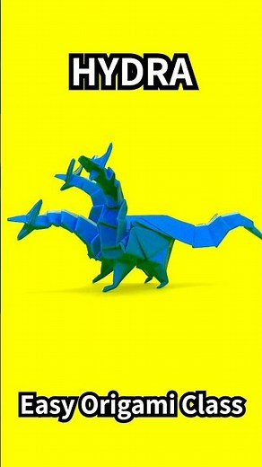 How to make an easy origami hydra #shorts