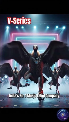 Dancing Vultures in Bollywood Costumes | V-Series Dance Shorts 🦅💃✨