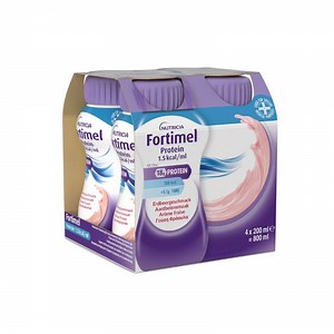 Nutricia Fortimel Protein 1.5kcal Ειδικό Συμπλήρωμα Διατροφής 4 x 200ml Φράουλα