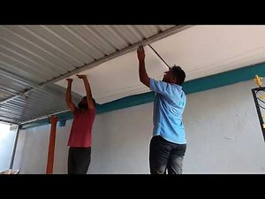 Color coated sheet Roofing # epf foam sheets # insulation # low height Roofing # how to install .