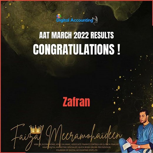 AAT LEVEL 1 | DIGITAL ACCOUNTING | STUDENTS REVIEW | Zafran