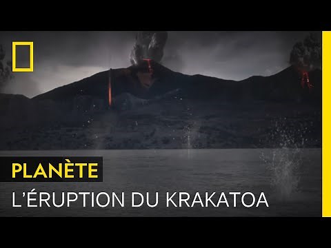 L'éruption de ce volcan a complètement détruit l'île sur laquelle il se trouvait