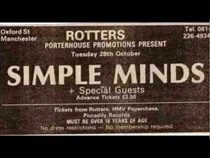 Simple Minds This Fear of Gods Live 1980