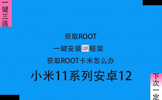 小米11系列安卓12root教程 MIUI13也可以