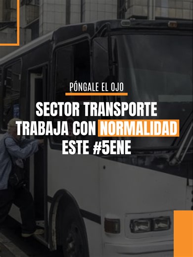 Transporte Público en Venezuela: Operaciones Normales