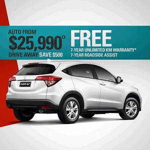 2.9K views · 25 reactions | Honda’s 4 Day Bonus Deals end this weekend. For 4 days only get the compact HR-V from just $25,990 drive away, that’s $500 savings. Plus there are great deals on 2017 models. | Honda Australia | Facebook