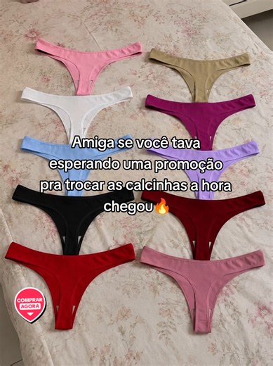 Kit 10 Calcinhas Fio Dental. #calcinha
