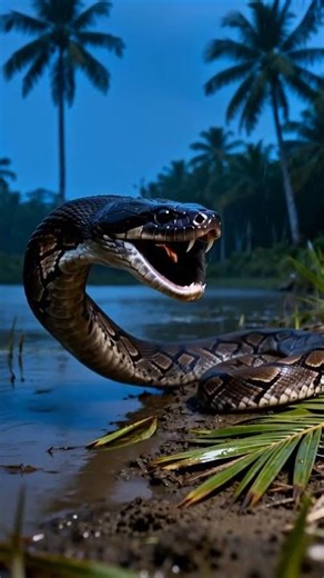 천둥번개 습지 거대 코브라의 충격 포획! Thunderstorm Wetland Giant Cobra's Brutal Hunt! 🐍🐦