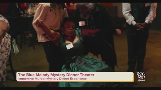 There’s a murder afoot at The Blue Melody Dinner Theater