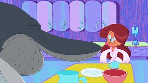 😜 Marina’s funny faces! #extrait #marina #sharko #zig | Zig & Sharko