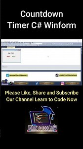 Quick C# Countdown Timer Tutorial - Under 1 Minute! #shorts #csharp #timer