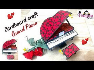 How to make Piano using cardboard | Diy musical instruments piano | Mini piano from cardboard