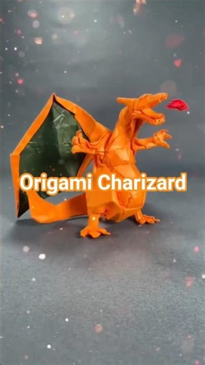 How to make an Origami Charizard (paper Master)