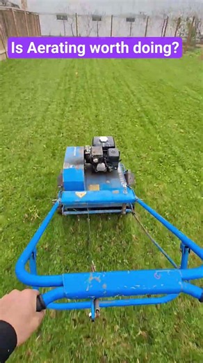 Aerating is the single best thing you can do to improve your yard #yardwork #healthylawn #aerating