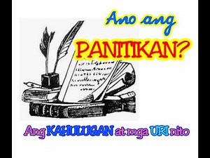 Kahulugan at Uri ng PANITIKAN