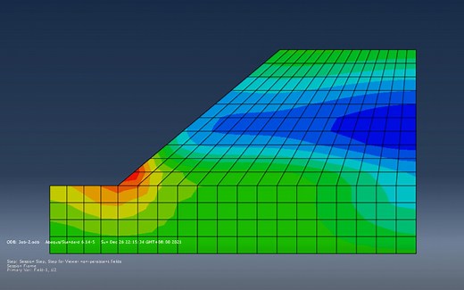 ABAQUS模拟边坡降雨入渗分析