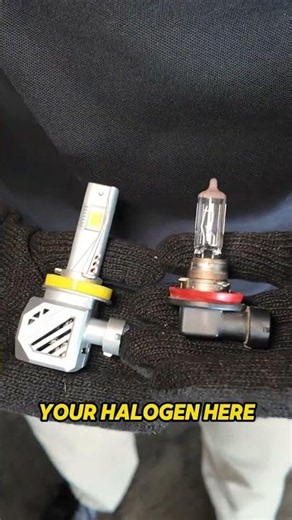 How to upgrade low beams on a Honda Civic. #shorts