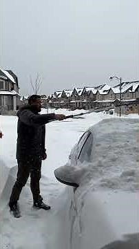 After Snow In CANADA #Shorts #SnowStorm