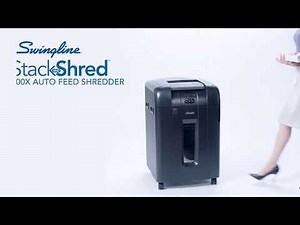 Swingline GBC 600X Stack-and-Shred Automatic Feed Cross Cut Paper Shredder