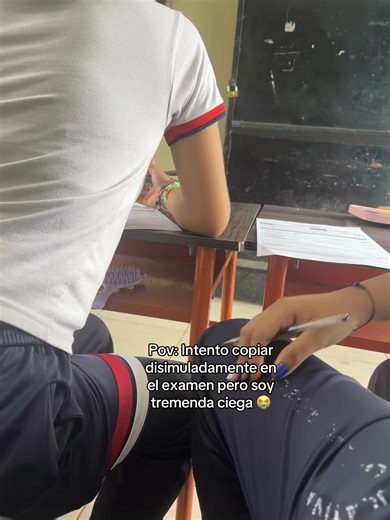 Copiando en el examen y la ceguera cómica