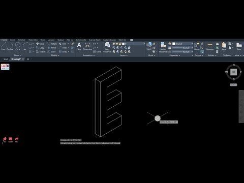 HOW TO WRITE (E) IN AutoCAD ISOMETRIC VIEW