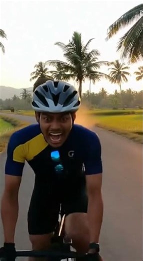 Terrifying Moment Elephant Charges and FLIPS Cyclist Off Bike – Caught on Camera