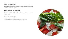 Salads on the menu - Html Code Example by Nicepage