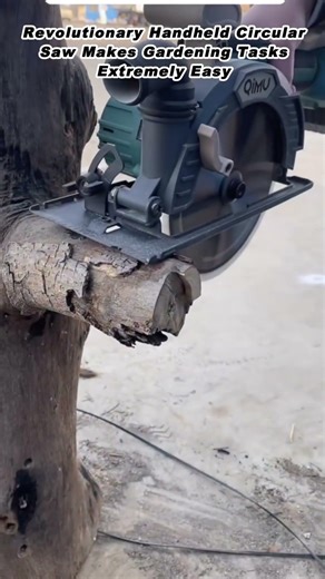 Revolutionary Handheld Circular Saw Makes Gardening Tasks Extremely Easy