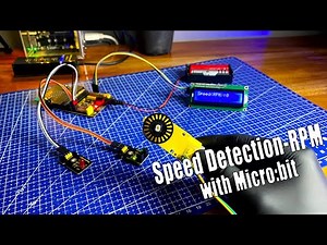 How to use the IR Speed Sensor with Microbit | RPM Detection system with Microbit #rpm