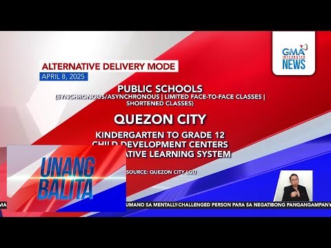 Alternative delivery mode (April 8, 2025) | Videos | GMA News Online