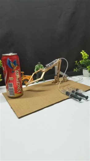 DIY Robotic Arm with Hydraulic System#shorts #youtubeshorts #viral #diy #hydraulic #project #tech