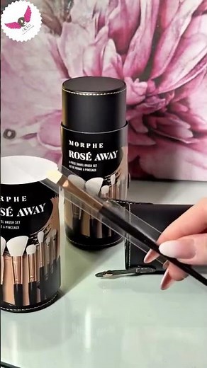 Morphe Rose Away 6-Piece Face & Eye Travel Brush Set #makeup #asmr #unboxing