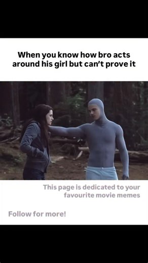 Movie Memes on Instagram: "Use ClipFix to Shazam Movies from Short Clips! Follow @movie_memes_by_me for more! When you know how bro acts with his girl but can’t prove it . . . . Jacob Black is a central character in The Twilight Saga by Stephenie Meyer. He is a member of the Quileute tribe from La Push, Washington, and later becomes a shape-shifter who transforms into a large wolf. Jacob is introduced in Twilight as a friendly, easygoing teenager who helps Bella Swan understand the mysterious na