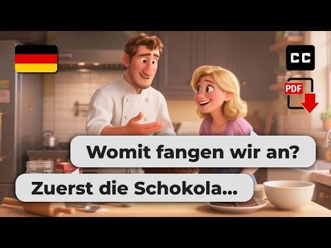 Learn German Cooking Lesson – 🍫 Easy German Conversation for Beginners (A2-B1)