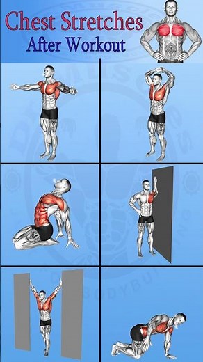Chest Stretch for Shoulder Pain 🔥 #fitness #gym #stretching