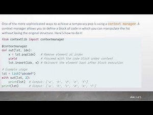 How to Create a Temporary Pop Method for Python Lists