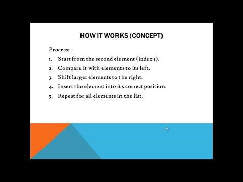Insertion Sort Algorithm in Data Structures | #ignou