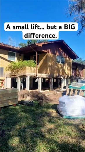 A small lift… but a BIG difference #construction