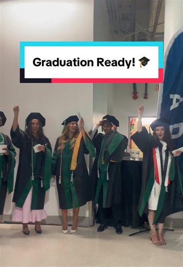 The tassels and gowns are on and our #AUC graduates are ready for commencement 🎓🩺 The journey to becoming physicians continues 💙 #AUCMed #Commencement #MedicalSchool #GraduationDay
