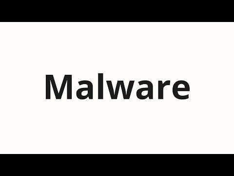 How to pronounce Malware