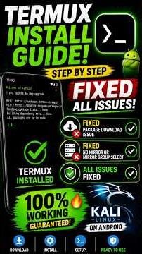 How to Install Termux on Android (2026) | Fix Package Download Error & No Mirror Selected