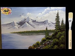 Acrylic Landscape Painting | Beautiful Mountains and Hills Painting by Agarwal Crafters