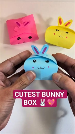 CUTEST Bunny Box 🐰💖 | Easy DIY Gift Idea #shorts