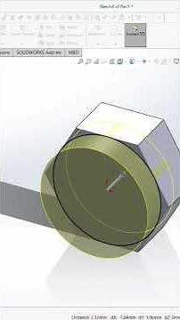 Nut and bolt design in SOLIDWORKS and render it in keyshot #keyshot #solidworks #tutorial #3d