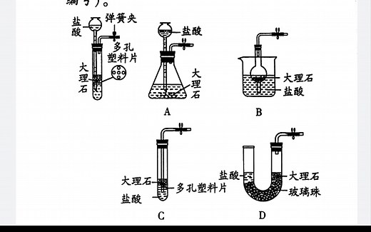 化学仪器——控制反应发生和停止