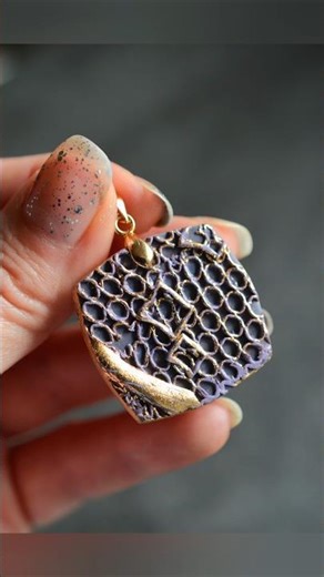 pendant mini tutorial polymer clay #shorts