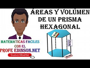 AREAS Y VOLUMEN DE UN PRISMA HEXAGONAL | AREA LATERAL Y TOTAL SUPER FACIL Y BIEN EXPLICADO
