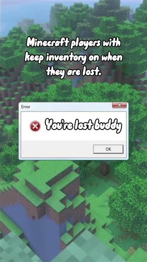 Minecraft players with keep inventory on when they are lost